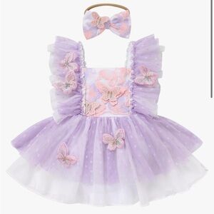 Purple Butterfly Dress without bow